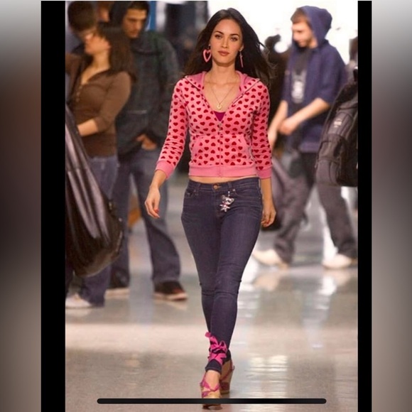 Jennifer’s Body Fine Girl Jen Jacket Hearts Pink Red XL Check - Picture 10 of 10